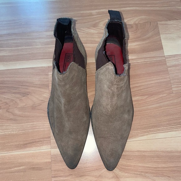 ASOS Pointed Chelsea Boots in Brown Suede size 7 - Picture 3 of 11